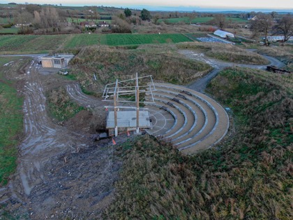 Cloughjordan Amphitheatre Stage Roof Canopy