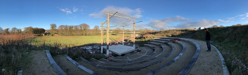 Cloughjordan Amphitheatre Stage Roof Canopy