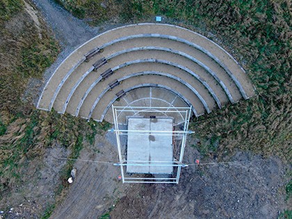 Cloughjordan Amphitheatre Stage Roof Canopy
