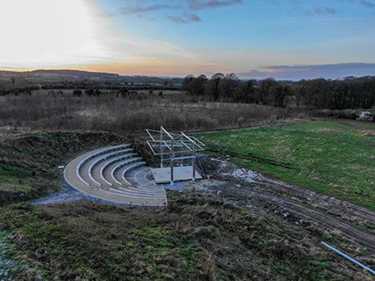Cloughjordan Amphitheatre Stage Roof Canopy