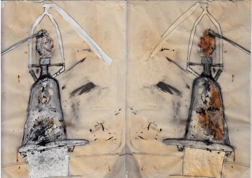 Drawings, paintings and sculpture
