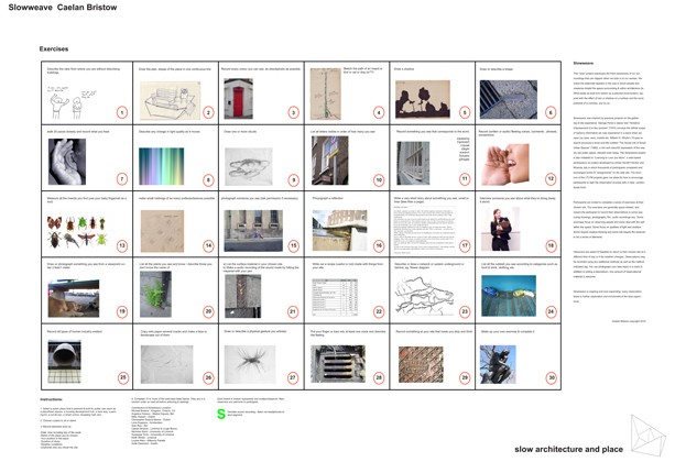 Slowweave in Slow Architecture and Place Exhibition